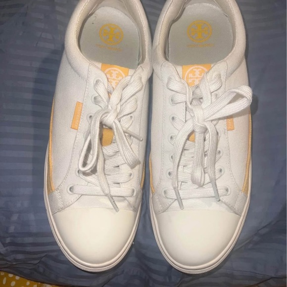 Tory Burch Shoes - Tory Burch Women's White and Yellow Sneakers